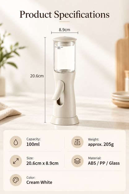 Precision Oil Mister, No Straw Glass Cooking Oil Sprayer, 100ml 3D Fine Mist Oil Spray Bottle for Air Fryer, Salad, Grilling & Pan Cooking